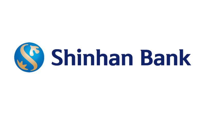 A logo of Shinhan Bank