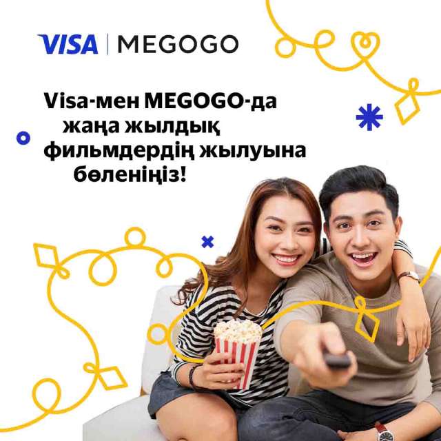 A man and a woman watching TV and eating popcorn 