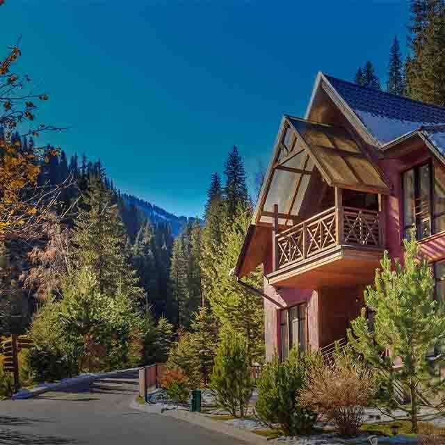 A cottage in the mountains